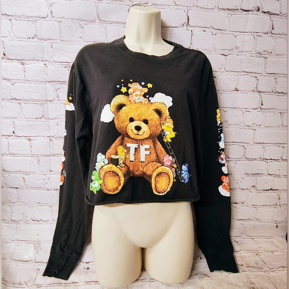 Teddy Fresh Care Bears Cropped Long Sleeve Med Y2K Streetwear